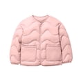 thumbnail image 4 of Xdegoge Girls Quilted Puffer Jacket Button Down Long Sleeve Lightweight Coat Winter Warm Padded Outerwear with Pockets Fall Casual Clothes for Kids Toddlers, 4 of 7