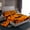 Orange Black, variant on jejeloiu Happy Halloween Twin Sheet Sets,Funny Ghost Bats Twin Fitted Sheet,White Black Flat Sheet For Teens,Ultra Soft Home Decor,3pcs