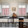 thumbnail image 4 of Kitchen Curtains 24 Inch Short - 3 Panel Set, Rod Pocket Window Curtain, 100% Polyester for Farmhouse, Cafe, Kitchen, Living Room, Bedroom, Rustic Buffalo Plaid & Geometric Design, Easy Wash, 4 of 6