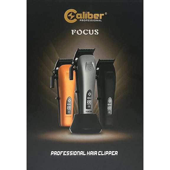 Caliber Focus Brushless Motor Clipper, 3 Color Lid