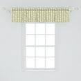thumbnail image 2 of Ambesonne Botanical Window Valance, Thorny Branches with Leaf, 54" X 12", Cream Pale Sage Green, 2 of 3