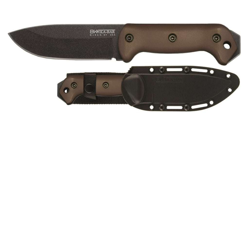 KaBar BK2 Becker Campanion FDE Handle Hard Black Sheath