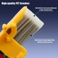 thumbnail image 4 of DEXIMRO 2 Pcs Trimming Tool,Edging Color Separation Paint Brush Handheld Paint Edger Tool Ideal for Indoor and Outdoor Use on Walls and Ceilings(Yellow), 4 of 9