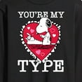 thumbnail image 3 of Peanuts - You're My Type - Men's Long Sleeve T-Shirt, 3 of 6