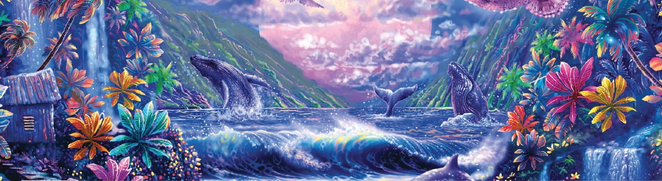 Ceaco - Ocean Magic - Dolphin Oasis - 1000 Piece Jigsaw Puzzle