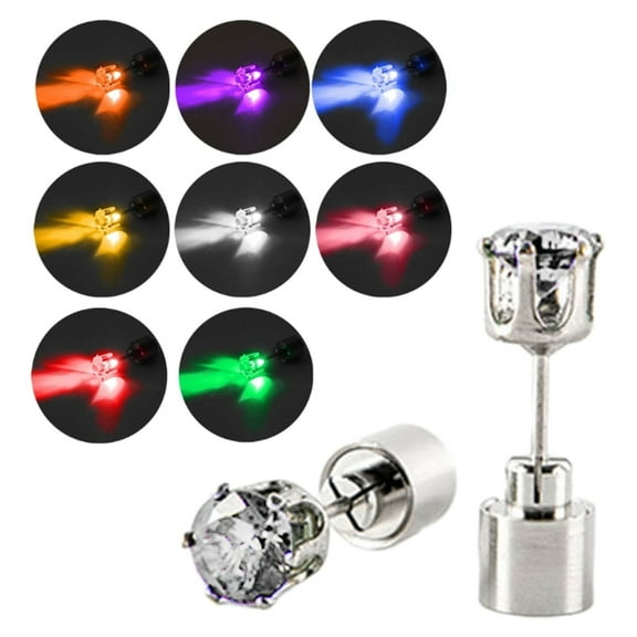 YIEMEEN Stud Earrings Jewelry Glowing Rhinestones for Teens Summer Music Festival