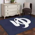 thumbnail image 3 of Area Rugs for Living Room Bedroom, Japanese Style 4'x6' Rug Washable Carpet Runner Indoor Outdoor, Vintage Minimalist Navy Blue Non Slip Accent Floor Mats Rug for Kitchen, Office, 3 of 8