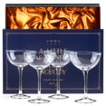 thumbnail image 1 of Juego de 4 vasos de champán SAY HO UM, cristal vintage, 120 ml, 1 of 6