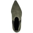 thumbnail image 3 of NINE WEST Womens Green Goring Danzy Pointed Toe Block Heel Leather Dress Chelsea 10 M, 3 of 4