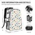 thumbnail image 4 of Susaid Travel1 Print Clear Backpack See Through Transparent Plastic Clear Bookbags for School, College, Stadium,Work, 4 of 7