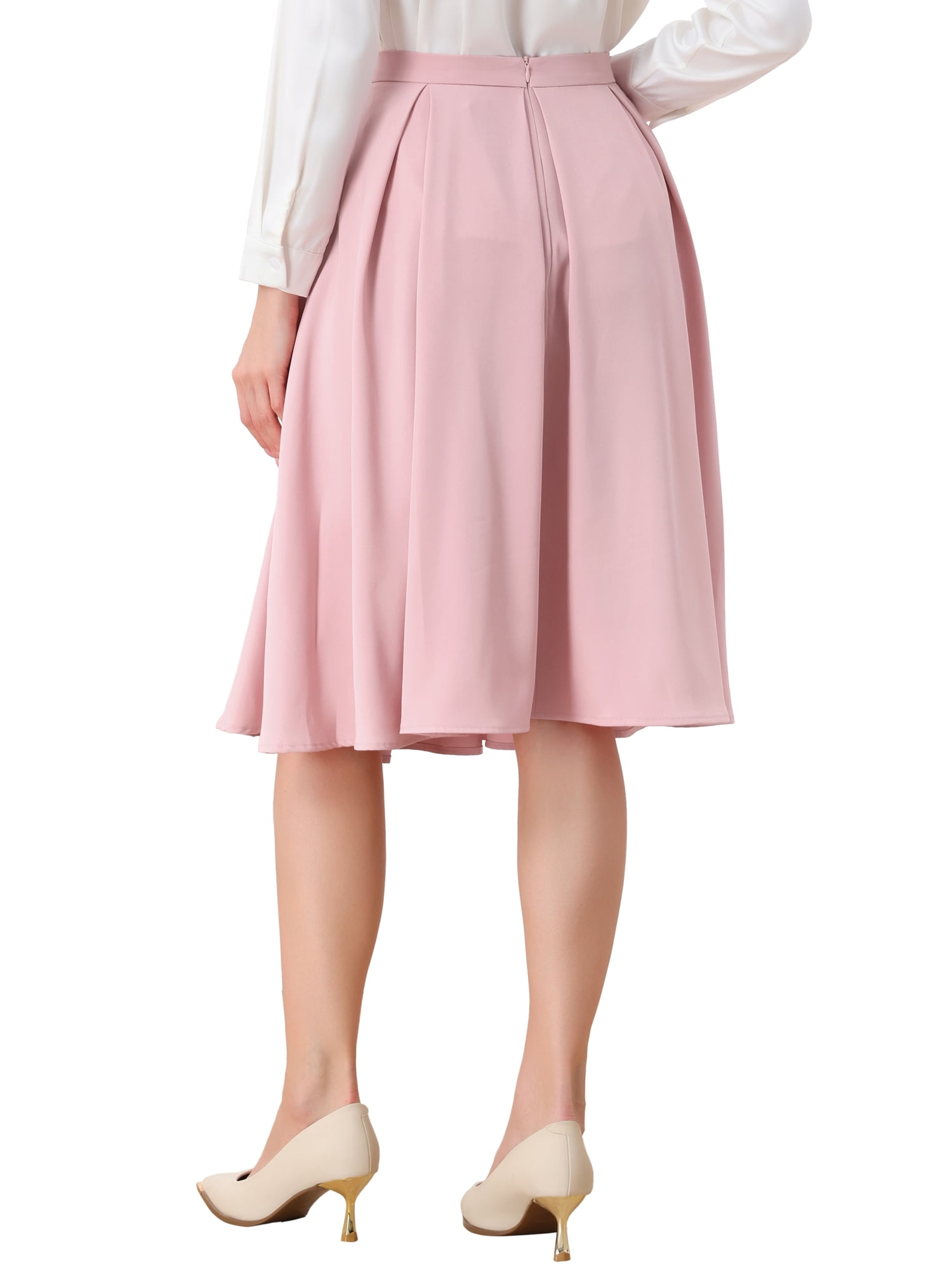 Jupe Crayon Rose Hobbs – Taille 8 – Bouton – Femme – Laine Et Viscose