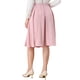 thumbnail image 3 of Falda Midi Plisada de Cintura Alta A Línea para Mujeres INSPIRE CHIC S Rosa, 3 of 6