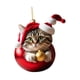 thumbnail image 5 of Adornos navideños de gato 2023, colgantes para árbol de Navidad, multiusos, para chimenea de pared. Estilo C, 5 of 9