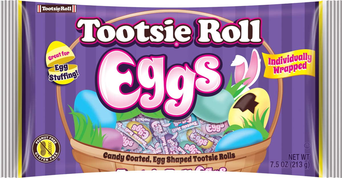 Individually Wrapped Tootsie Roll Candy Eggs, Easter ...
