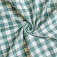 thumbnail image 3 of Fabric Mart Direct Teal Gingham Checks Cotton Fabric By The Yard, 11 Continuous Yards 55 inch or 140 cm Width, Upholstery Fabric, Drapery, Shower Curtain Fabric, Wholesale Fabric, Pure Cotton Fabric, 3 of 9
