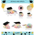 thumbnail image 4 of DolliBu Super Soft Large Rainbow Whale Graduation Plush Toy – Cute Plush Graduation Whale Stuffed Animal Dress Up in Graduation Cap with Tassel – Congratulatory Graduation Gift – 9 Inches, 4 of 6