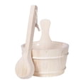 thumbnail image 3 of Wooden Bucket and Ladle Accessories Handmade for, 3 of 8