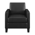 thumbnail image 3 of Julio Upholstered Accent Chair with Track Arms Black, 3 of 6