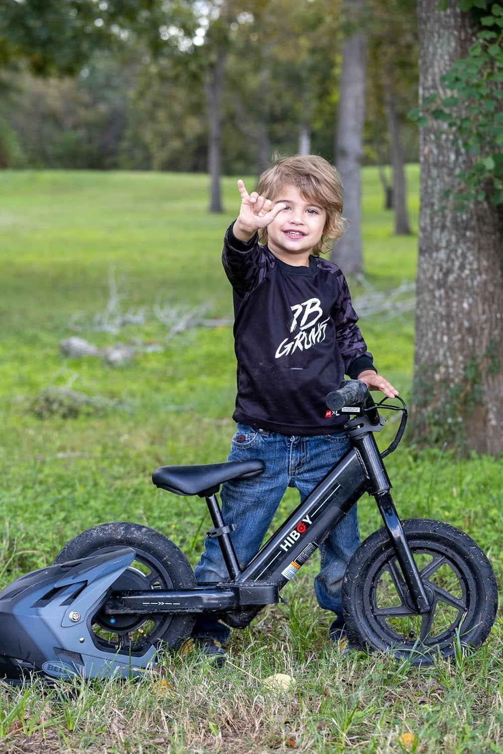 Hiboy BK1 Electric Balance Bike for Kids, 12 Inch Tires, 150W Peak Motor, Adjustable Seat Electric Bike for Kids Ages 3-5