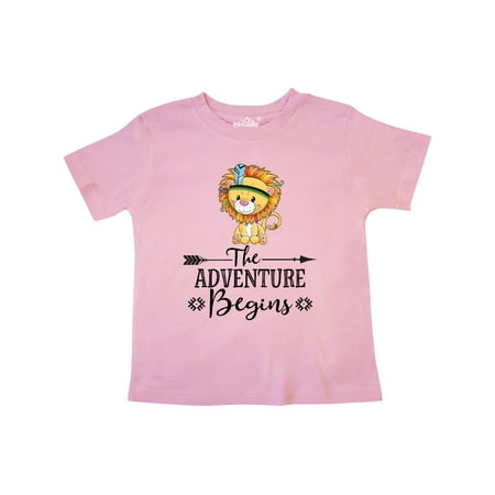 

Inktastic The Adventure Begins Tribal Lion Gift Toddler Boy or Toddler Girl T-Shirt