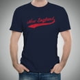 thumbnail image 5 of UGP Campus Apparel New England City Baseball Script Basic Cotton T Shirt - Small - Navy, 5 of 7