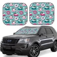 thumbnail image 1 of Fotbe Dogs With Swimming 2-Piece Car Windshield Sun Shade | Sun Blocker for Car Windshield | Foldable Automotive Interior Accessories for Sun Protection-Medium, 1 of 6