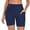Navy Blue, variant on RELLECIGA Women's High-Waist Athletic Shorts with Pockets Yoga Workout Biker Shorts for Women