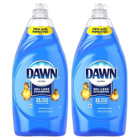(2 Pack) Dawn Ultra Dishwashing Liquid Dish Soap Original Scent 28 fl (Best Dish Detergent For Hard Water)
