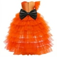 thumbnail image 2 of Pumpkin Princess Costume for Girls Birthday Party Tutu Fancy Dress Up, 2-7Y, 2 of 7