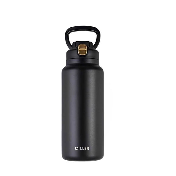 Frasco de Acero Inoxidable Wosthever 1500 ml Negro a Prueba de Fugas