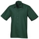 thumbnail image 1 of Premier - Camisa lisa de manga corta de caballero/hombre Diseño formal Tejido papelina (Verde botella), 1 of 1
