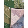 thumbnail image 7 of Couristan 5.25' x 7.5' Tropical Leaves Indoor Outdoor Area Throw Rug - Green and Cream, 7 of 7