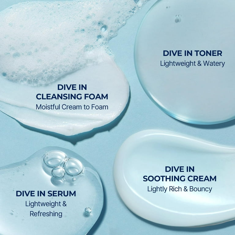 TORRIDEN, DIVE IN Trial Kit, Hyaluronic Acid, 4 Step Skincare Set