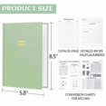 thumbnail image 4 of Perfect Blank Recipe book - Recipe Book to Write In Your Own Recipes,Organize Your Recipes- Waterproof Cover and 186 Blank Pages Recipe Notebook (spring green), 4 of 4
