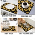 thumbnail image 7 of Coffee Bar Mat Rubber Dish Drying Mat For Kitchen Counter Coffee Mat for Home Bar Gift Kitchen Mat Coffee Bar Accessories Decorative Coffee Shop Chocolate Dish Drying Pad 18''X 24'',Black-1, 7 of 7