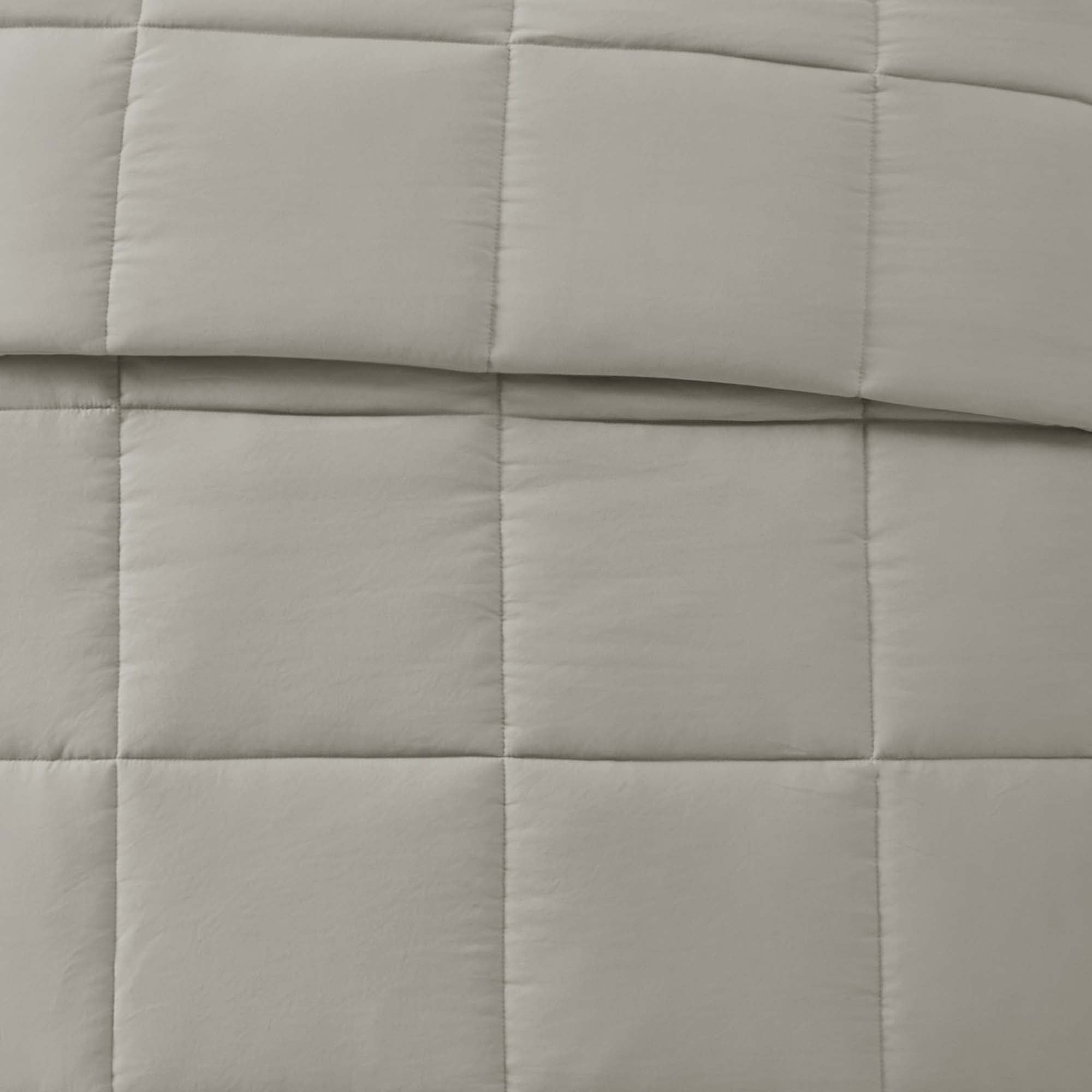 Mainstays King Comforter, Down Alternative, All-Season, Stone