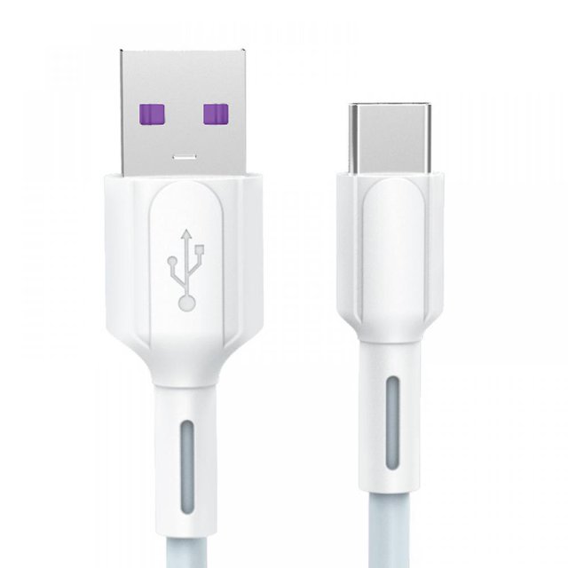 El cable de datos tipo c, el cable de carga rápida 5a y el cable de carga del teléfono móvil son compatibles con Huawei Fcp Xiaomi Qc3.0 y otros protocolos de carga rápida Feliz Sencillez