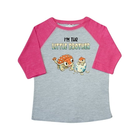 

Inktastic I m the Little Brother Ankylosaurus Bros Gift Toddler Boy Girl T-Shirt