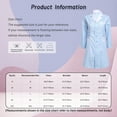 thumbnail image 6 of Haitryli Lab Coat Women's LonSleeve Button Front Hospital Nurse Scrub Dress Uniforms Green Curved Lapel XXL, 6 of 6