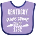 thumbnail image 3 of Inktastic Kentucky is Awesome Since 1792 Boys or Girls Baby Bib, 3 of 4