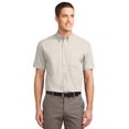thumbnail image 1 of Port Authority - Short Sleeve Easy Care Shirt. - Light Stone/Classic Navy - XL, 1 of 1