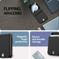 thumbnail image 7 of Compatible Samsung Galaxy Z Flip 5 Wallet Case with Card Holder,Heavy Duty Hinge Protective Cover Case for Galaxy Z Flip 5 Case with Wallet,Samsung Z Flip 5 5G Case with Screen Protector Black, 7 of 7
