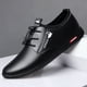 thumbnail image 2 of Zapatos formales de cuero para hombre, zapatos informales de negocios, zapatos de suela suave con cordones, zapatos deportivos ligeros, zapatos transpirables, 2 of 4