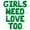 Green, variant on Letter Balloons - GIRLS NEED LOVE TOO 16" Inch Alphabet Letters Foil Mylar Balloon Pride Day Party Banner (Pink)