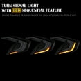 thumbnail image 5 of Spec-D Tuning Black Tail Lights w/ White LED Bars, Sequential LED Turn Signal, and Startup Animation Compatible with 2016-2021 Honda Civic 4-Door Sedan, Left + Right Pair Assembly, 5 of 7