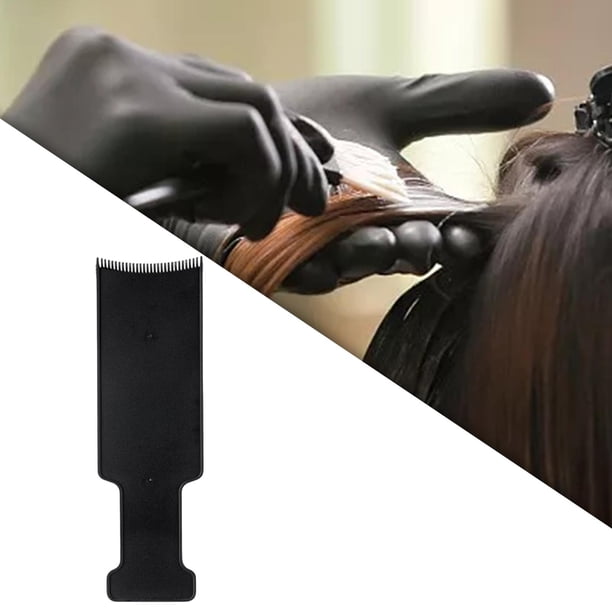 Placa de tablero de teñido para teñir el cabello de salón profesional negro, accesorios de herramientas de estilismo de diseño de peluquero, 1 Largo Macarena Tablero para teñir el cabello