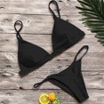 thumbnail image 2 of Women's High Waisted Bikini Sets Two Piece Swimsuit Knot Bathing Suit, 2 of 2
