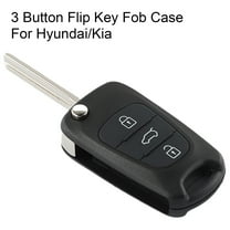 3 Button Flip Key Fob Case Shell Cover for Hyundai Models