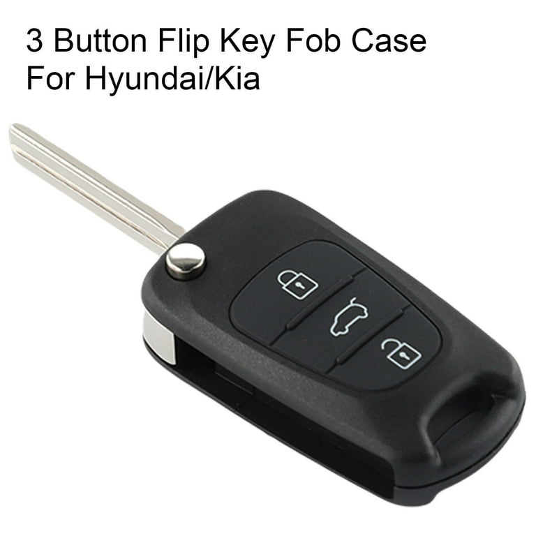 3 Button Flip Key Fob Case Shell Cover For Hyundai I20 I30 X35 IX20  Veloster 