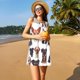 thumbnail image 3 of Fotbe Happy Dog Faces Collage Vestido de Verano sin Mangas para Mujer – Vestido Midi Línea A, Estilo Camiseta Floral, Vestido Playero Casual y Fluido, 3 of 7